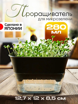 Контейнер для выращивания микрозелени 12,7х12х8,5 см, 280 мл, R-705025