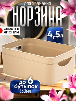 Корзина для хранения пластик 25,5х18,5х11,6 см, 4,5 л, TN-132284