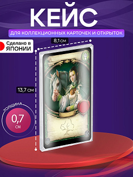 Витрина настольная прозрачная 13,7х8,1х0,7 см, IZ-337711