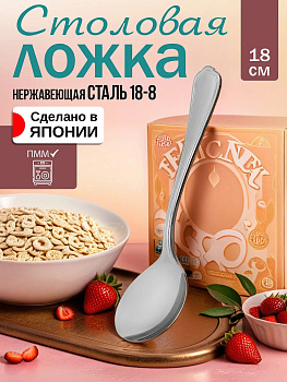 Ложка столовая для бульона 18х4,2х0,2 см, TD-103983