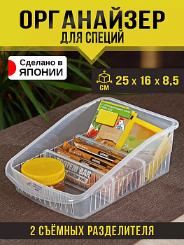 Кухонный органайзер со съемными перегородками 25*16*8,5 см, K-574