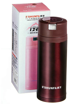 Термос 300мл коричневый, SFXZ300BR