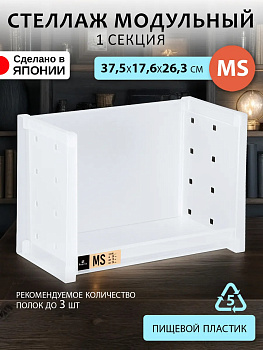 Стеллаж сборный / Полка универсальная 37,5х17,6х26,3 см (MS), TN-093103