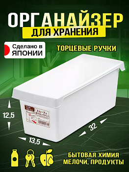 Контейнер органайзер с торцевыми ручками 32,5*13,2*12,7 см, D-5067