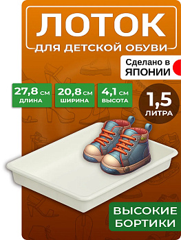 Лоток 1,5 л / Поднос пластиковый 27,8х20,8х4,1 см, EN-049064
