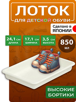 Лоток 850 мл / Поднос пластиковый 24,1х17,1х3,5 см, EN-049057