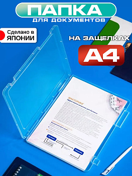 Кейс д/хранения А4 230х307х20 мм ПРОЗРАЧНЫЙ, L-8808C