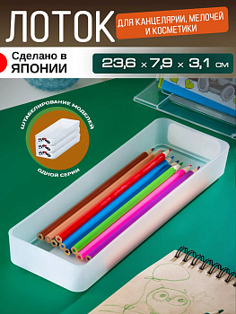 Sanka / Органайзер лоток для хранения универсальный, размер L 23,6*7,9*3,1 см SA-206033