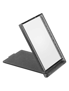 Зеркало косметическое с крышкой 8,4х5,3х0,6 см (S), серый, PT-181649-G